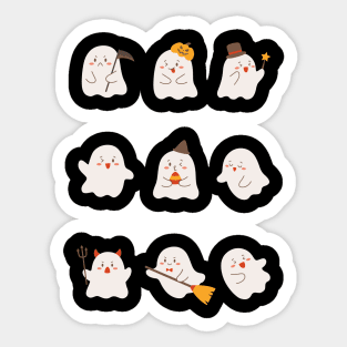 cute ghost halloween Sticker